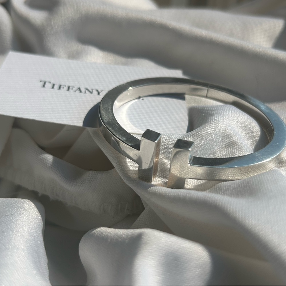 Tiffany & Co. “T” Square Bracelet in Sterling Silver